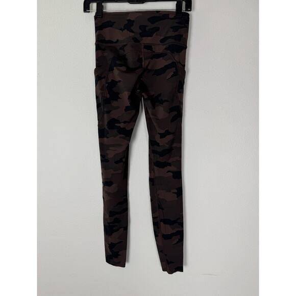 Lululemon Camo Leggings Brown Fast Free Tight 28" Full Length nulux 4 - Picture 6 of 10